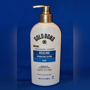 Gold Bond Healing 24hr Hydrating Pump Lotion 14oz w/ Aloe Dry Skin Therapy NEW